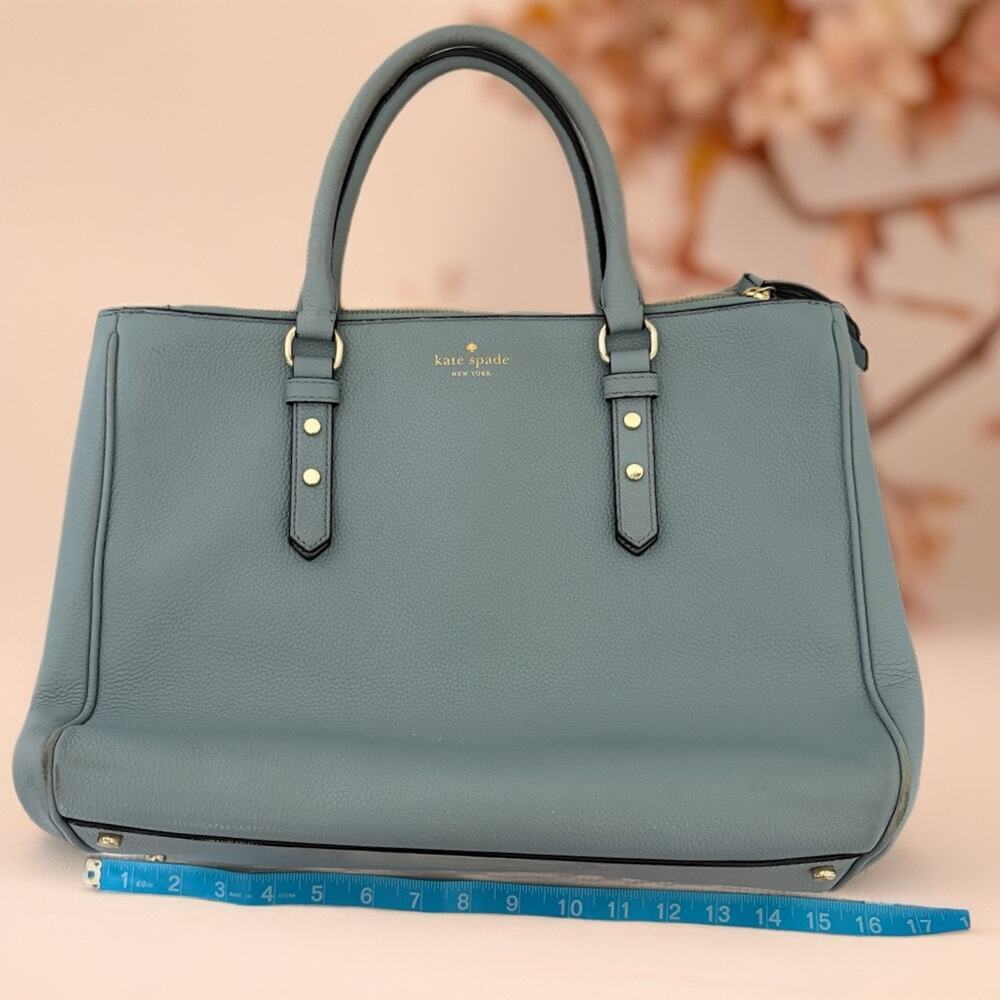 kate spade New York Blue Leather Satchel